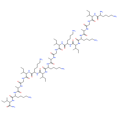 L-Isoleucinamide,L-lysyl-L-isoleucylglycyl-L-alanyl-L-lysyl-L-isoleucyl-L-lysyl-L-isoleucylglycyl-L-alanyl-L-lysyl-L-isoleucyl-L-lysyl-L-isoleucylglycyl-L-alanyl-L-lysyl-