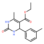 5-Pyrimidinecarboxylicacid, 1,2,3,4-tetrahydro-6-methyl-4-(3-methylphenyl)-2-oxo-, ethyl ester