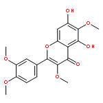 2-(3,4-dimethoxy-phenyl)-5,7-dihydroxy-3,6-dimethoxy-chromen-4-one