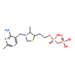 2-[3-[(4-AMINO-2-METHYLPYRIMIDIN-5-YL)METHYL]-4-METHYL-1,3-THIAZOLIDIN-5-YL]ETHYL PHOSPHONO HYDROGEN PHOSPHATE 