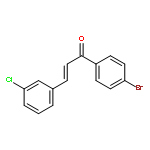 2-Propen-1-one, 1-(4-bromophenyl)-3-(3-chlorophenyl)-