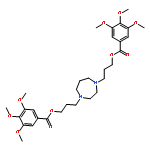 Benzoic acid,3,4,5-trimethoxy-,1,1'-[(tetrahydro-1H-1,4-diazepine-1,4(5H)-diyl)di-3,1-propanediyl] ester