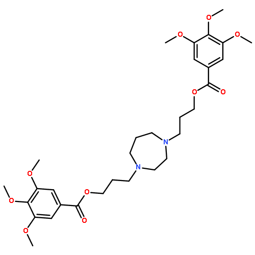 Benzoic acid,3,4,5-trimethoxy-,1,1'-[(tetrahydro-1H-1,4-diazepine-1,4(5H)-diyl)di-3,1-propanediyl] ester