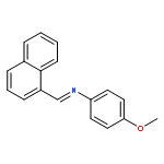 Benzenamine, 4-methoxy-N-(1-naphthalenylmethylene)-