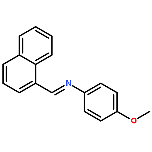 Benzenamine, 4-methoxy-N-(1-naphthalenylmethylene)-