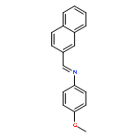 Benzenamine, 4-methoxy-N-(2-naphthalenylmethylene)-