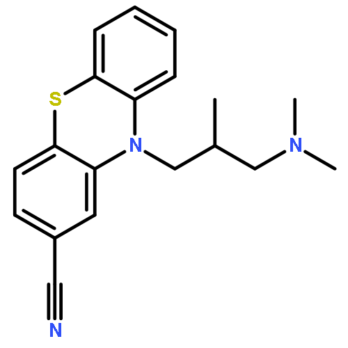 10H-Phenothiazine-2-carbonitrile,10-[3-(dimethylamino)-2-methylpropyl]-