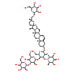 (3beta,22S,25S)-26-(beta-D-glucopyranosyloxy)-22,25-epoxyfurost-5-en-3-yl 6-deoxy-alpha-L-mannopyranosyl-(1->4)-[beta-D-glucopyranosyl-(1->3)-beta-D-glucopyranosyl-(1->2)]-beta-D-glucopyranoside