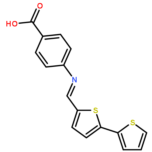 Benzoic acid, 4-[([2,2'-bithiophen]-5-ylmethylene)amino]-