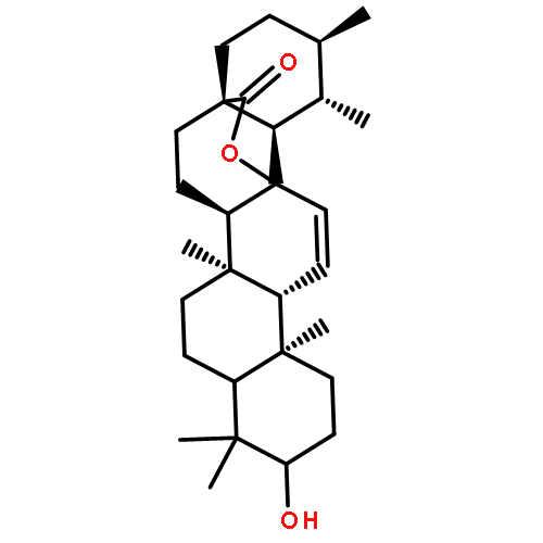 (3S,4aR,6aR,6bS,8aS,11R,12S,12aR,12bS,14aR,14bS)-3-hydroxy-4,4,6a,6b,11,12,14b-heptamethyl-2,3,4,4a,5,6,6a,6b,7,8,10,11,12,12a,14a,14b-hexadecahydro-1H,9H-12b,8a-(epoxymethano)picen-16-one