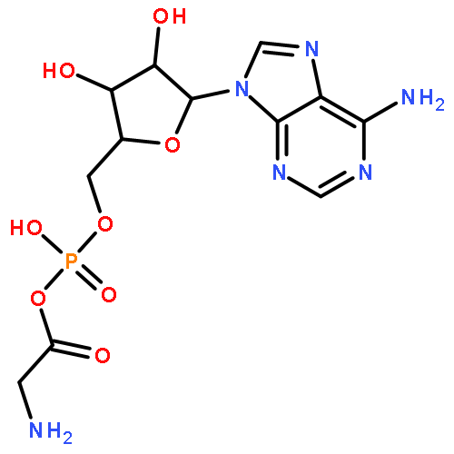 5'-O-{[(aminoacetyl)oxy](hydroxy)phosphoryl}adenosine