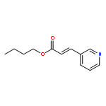 2-Propenoic acid, 3-(3-pyridinyl)-, butyl ester, (2E)-