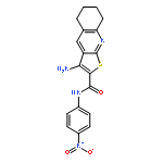 <br>3-Amino-N-(4-nitrophenyl)-5,6,7,8-tetrahydrothieno[2,3-b]quinoline-2-carbox amide