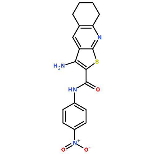 <br>3-Amino-N-(4-nitrophenyl)-5,6,7,8-tetrahydrothieno[2,3-b]quinoline-2-carbox amide