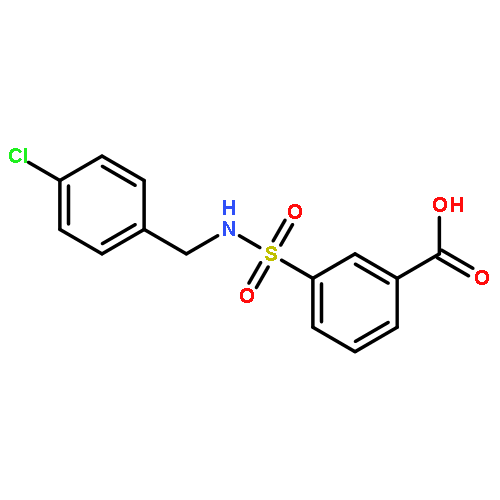 Benzoic acid, 3-[[(4-chlorophenyl)methylamino]sulfonyl]-