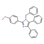 1H-Imidazole, 2-(4-methoxyphenyl)-4,5-diphenyl-1-(phenylmethyl)-