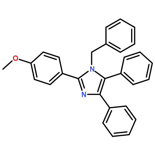 1H-Imidazole, 2-(4-methoxyphenyl)-4,5-diphenyl-1-(phenylmethyl)-