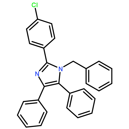 1H-Imidazole, 2-(4-chlorophenyl)-4,5-diphenyl-1-(phenylmethyl)-