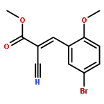 Methyl 3-(5-bromo-2-methoxyphenyl)-2-cyanoprop-2-enoate