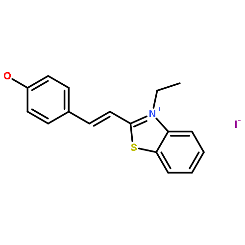 Benzothiazolium, 3-ethyl-2-[2-(4-hydroxyphenyl)ethenyl]-, iodide