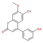 6-hydroxy-4-(3-hydroxy-phenyl)-7-methoxy-chromen-2-one