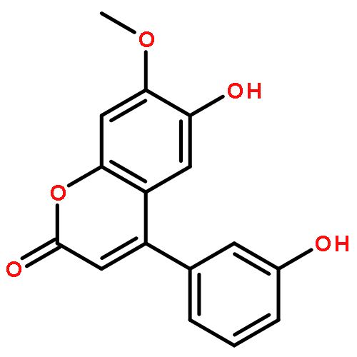 6-hydroxy-4-(3-hydroxy-phenyl)-7-methoxy-chromen-2-one