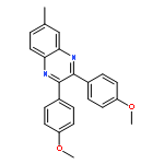 2,3-BIS(4-METHOXYPHENYL)-6-METHYLQUINOXALINE 