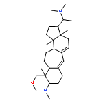 (1S)-N,N-dimethyl-1-[(4aS,9aR,10S,12aS,12bR,14aR,14bS)-4,9a,12a,14b-tetramethyl-3,4,4a,5,6,9,9a,10,11,12,12a,12b,13,14,14a,14b-hexadecahydro-1H-indeno[5'',4'':4',5']cyclohepta[1',2':3,4]benzo[1,2-d][1,3]oxazin-10-yl]ethanamine