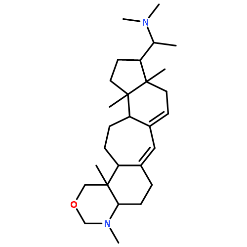 (1S)-N,N-dimethyl-1-[(4aS,9aR,10S,12aS,12bR,14aR,14bS)-4,9a,12a,14b-tetramethyl-3,4,4a,5,6,9,9a,10,11,12,12a,12b,13,14,14a,14b-hexadecahydro-1H-indeno[5'',4'':4',5']cyclohepta[1',2':3,4]benzo[1,2-d][1,3]oxazin-10-yl]ethanamine