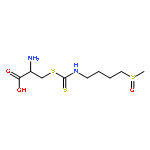 2-amino-3-(4-methylsulfinylbutylcarbamothioylsulfanyl)propanoic acid
