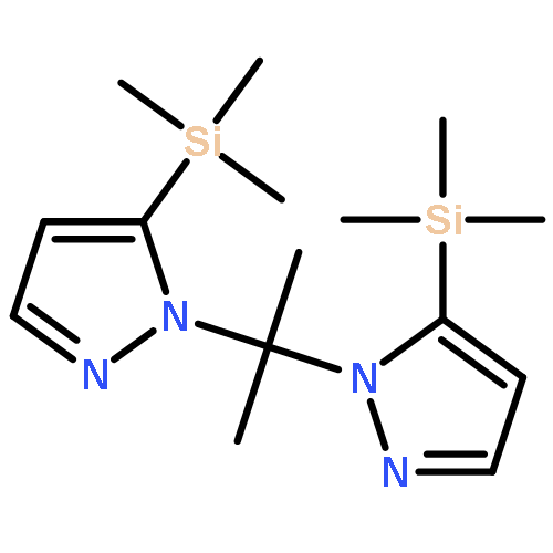 1H-Pyrazole, 1,1'-(1-methylethylidene)bis[5-(trimethylsilyl)-