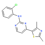 2-Pyrimidinamine, N-(2-chlorophenyl)-4-(2,4-dimethyl-5-thiazolyl)-