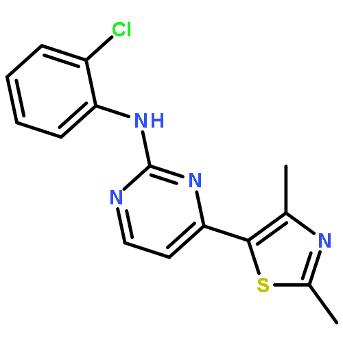 2-Pyrimidinamine, N-(2-chlorophenyl)-4-(2,4-dimethyl-5-thiazolyl)-