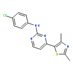 2-Pyrimidinamine, N-(4-chlorophenyl)-4-(2,4-dimethyl-5-thiazolyl)-