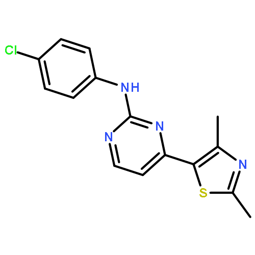 2-Pyrimidinamine, N-(4-chlorophenyl)-4-(2,4-dimethyl-5-thiazolyl)-