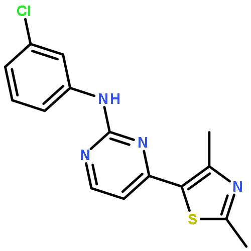 2-Pyrimidinamine, N-(3-chlorophenyl)-4-(2,4-dimethyl-5-thiazolyl)-