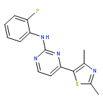 2-Pyrimidinamine, 4-(2,4-dimethyl-5-thiazolyl)-N-(2-fluorophenyl)-