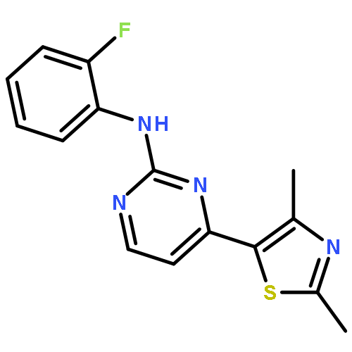 2-Pyrimidinamine, 4-(2,4-dimethyl-5-thiazolyl)-N-(2-fluorophenyl)-