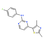 2-Pyrimidinamine, 4-(2,4-dimethyl-5-thiazolyl)-N-(4-fluorophenyl)-