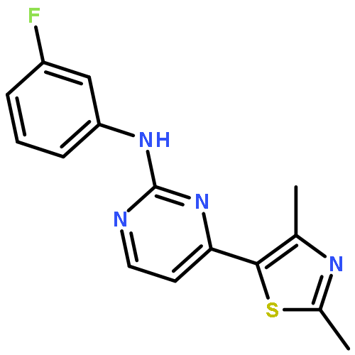 2-Pyrimidinamine, 4-(2,4-dimethyl-5-thiazolyl)-N-(3-fluorophenyl)-