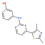 Phenol, 3-[[4-(2,4-dimethyl-5-thiazolyl)-2-pyrimidinyl]amino]-