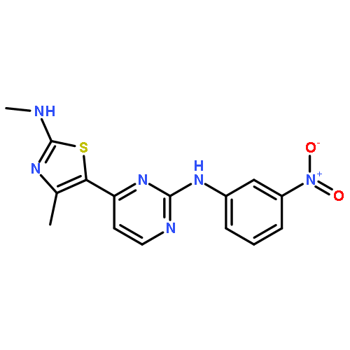 2-Pyrimidinamine,4-[4-methyl-2-(methylamino)-5-thiazolyl]-N-(3-nitrophenyl)-