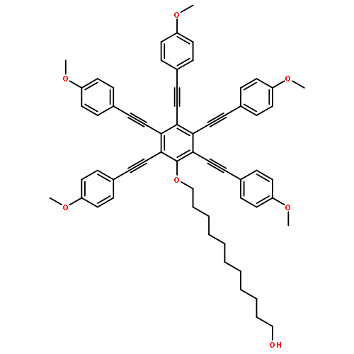 11-[2,3,4,5,6-PENTAKIS[2-(4-METHOXYPHENYL)ETHYNYL]PHENOXY]UNDECAN-1-OL 