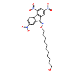 9H-Fluoren-9-one, 2,4,7-trinitro-, O-(11-hydroxyundecyl)oxime