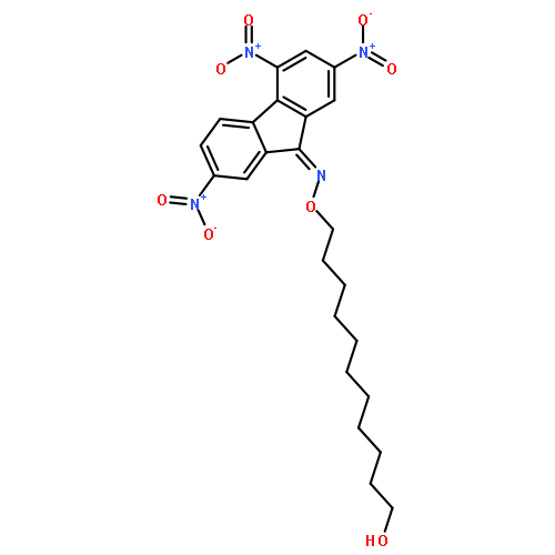 9H-Fluoren-9-one, 2,4,7-trinitro-, O-(11-hydroxyundecyl)oxime