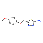 5-(4-METHOXY-PHENOXYMETHYL)-[1,3,4]THIADIAZOL-2-YLAMINE 