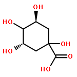 Cyclohexanecarboxylicacid, 1,3,4,5-tetrahydroxy-, (1a,3R,4a,5R)-rel-