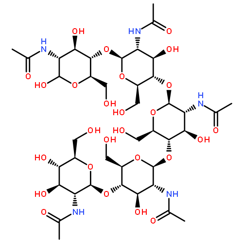 D-Glucose,O-2-(acetylamino)-2-deoxy-b-D-glucopyranosyl-(1®4)-O-2-(acetylamino)-2-deoxy-b-D-glucopyranosyl-(1®4)-O-2-(acetylamino)-2-deoxy-b-D-glucopyranosyl-(1®4)-O-2-(acetylamino)-2-deoxy-b-D-glucopyranosyl-(1®4)-2-(acetylamino)-2-deoxy-