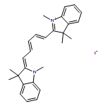 2-[5-(1,3-dihydro-1,3,3-trimethyl-2H-indol-2-ylidene)penta-1,3-dienyl]-1,3,3-trimethyl-3H-indolium iodide