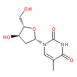 1-(2-deoxy-beta-L-erythro-pentofuranosyl)-5-methyl-2,4(1H,3H)-pyrimidinedione